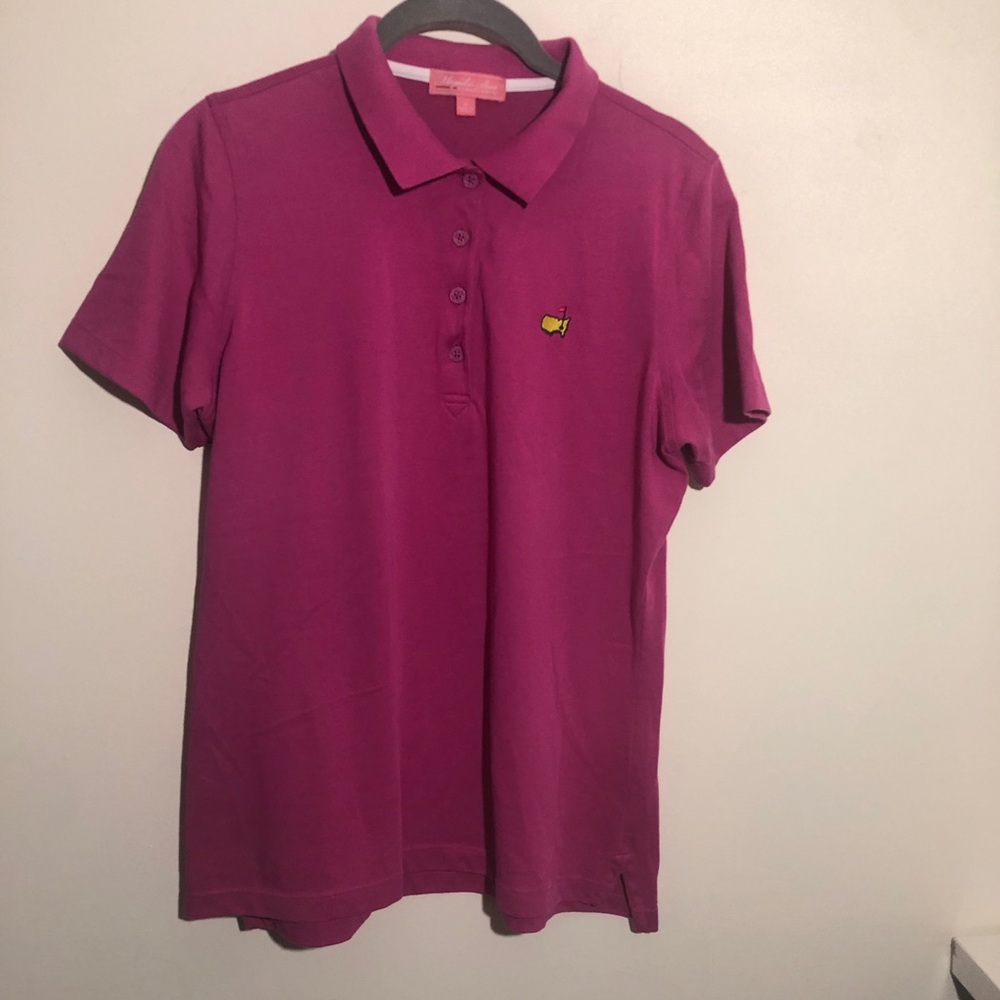 Magnolia Lane Masters Golf Polo Shirt Medium Pink READ